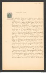 k.k. naturhistorisches Hofmuseum, Intendanzakten 1885-1896 (Hauer), Aktenzahl Z.292.a/1887, Seite 1